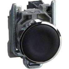 Schneider Electric XB4BA21 22 mm 1na Siyah Yaylı Metal Buton
