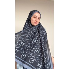 Lunara Scarf Lunara Zincir-Halka Desen Pamuk Şal