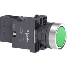 Schneider Electric XA2EW33M1 XA2EW33M1 1na Yeşil 230 Vac/dc Işıklı Yaylı Buton