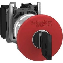 Schneider Electric XB4BS9445 Na-1nk Kırmızı 40MM Kili I Metalbuton