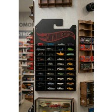 My Kids Room Kişiye Özel Isimlikli Araba Rafı 40'lı (Hotwheels ve Matcbox Arabaları Için Uygundur)
