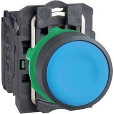 Schneider Electric XB5AA61 Mavi 22MM Plastik Buton Yaylı Dönüş