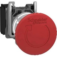 Schneider Electric XB4BS8442 1nk Kırmızı 40MM Cevir Cek Metal Buton