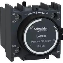 Schneider Electric Ladr0 Tesys Deca Çekmede Gecikmeli Pinomatik Zaman Rölesi 0.3-3sn 1NA1NK