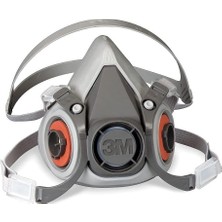 3m 6200 Yarım Yüz Maske M Beden Hafif ve Dayanıklı Termoplastik Elastomer Malzeme ile Üretildi