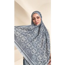 Lunara Scarf Lunara Zincir-Halka Desen Pamuk Şal