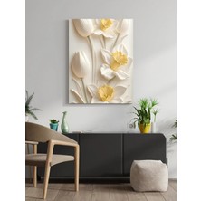 Visdora Nergis Çiçeği Canvas Tablo Ev Ofis Mutfak Dekorasyonu Kanvas Duvar Tablo