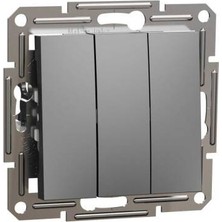 Schneider Electric Schneider EPH2100171 Asfora Üçlü Çerçevesiz Antrasit Anahtar
