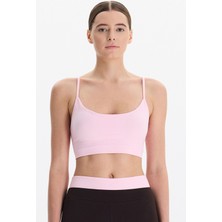 COMEUP Ayar Askılı Pedli Sporcu Sütyeni Balerina Pembe