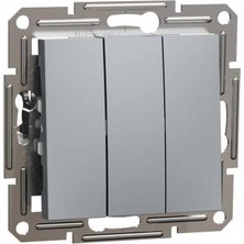 Schneider Electric Schneider EPH2100162 Asfora Üçlü Çerçevesiz Çelik Anahtar