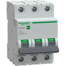 Schneider Electric EZ9F59316 Easy 9 Pro 3p 16A 10KA C Tipi Otomatik Sigorta