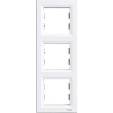 Schneider Electric EPH5810321 Asfora Üçlü Çerçeve Dikey Beyaz