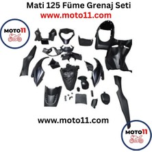 Kanuni Mati 125 Füme Gri Grenaj Kaporta Seti | MOTO11