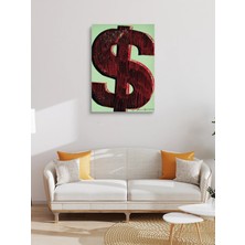 Visdora Dolar Simgesi Canvas Tablo Ev Ofis Mutfak Dekorasyonu Kanvas Duvar Tablo