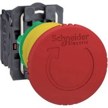 Schneider Electric XB5AS8444 XB5AS8444 40MM 2nk Kırmızı Mantar Acil Stop Butonu
