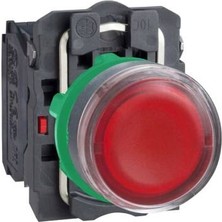 Schneider Electric XB5AW34M5 XB5AW34M5 Kırmızı 220VAC 22 mm Işıklı Yaylı Buton