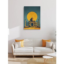 Visdora Tac Mahal Indian Canvas Tablo Ev Ofis Mutfak Dekorasyonu Kanvas Duvar Tablo