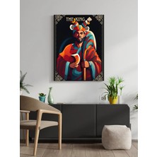 Visdora The King Canvas Tablo Ev Ofis Mutfak Dekorasyonu Kanvas Duvar Tablo