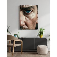 Visdora Atatürk Temalı Canvas Tablo Ev Ofis Mutfak Dekorasyonu Kanvas Duvar Tablo