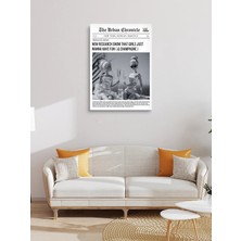 Visdora Gazete Tasarım Canvas Tablo Ev Ofis Mutfak Dekorasyonu Kanvas Duvar Tablo