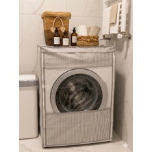 Zera Collection Çamaşır Makinesi Örtüsü (GRİ) Su Itici
