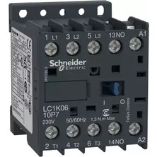 Schneider Electric LC1K0610B7 Tesys K Kontaktör 3 Kutup 6A Ac3 24VAC 1na