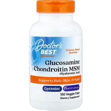 Doctor's Best Glucosamine Chondroitin Msm + Hyaluronic Acid With Optimsm Biocell Collagen 150 Veggie Caps