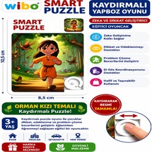 Wibo Kaydırmalı Puzzle Yapboz Oyunu Orman Kızı Temalı Zeka ve Dikkat Geliştirici Eğitici Oyuncak