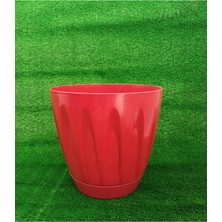 Empressco Papatya Saksı 6 Litre 1 Adet Kırmızı Renk Bahçe Saksı Renkli Çiçek Saksısı Yuvarlak Çiçek Saksısı - Fiyatı, Yorumları