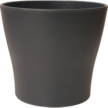 Empressco 21 Litre Gri Gardenya Saksı Büyük Boy Dekoratif Mat Tabaksız Plastik Saksı - Fiyatı, Yorumları