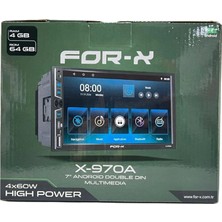 For-X Android Teyp – 7″ 4 Ram 64 Hafıza - Android Double Multimedya – For-X X-970A Universal Double Teyp