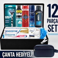 Gillette Mach3 Damat Bohçası Nişan Bohçası Erkek Bakım Seti Tıraş Bıçağı Damat Sandığı