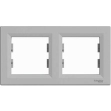 Schneider Electric EPH5800261 Asfora Ikili Çerçeve Yatay Alüminyum