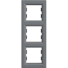 Schneider Electric EPH5810362 Asfora Üçlü Çerçeve Dikey Çelik