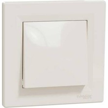 Schneider Electric EPH0500123 Asfora Krem Çerçeveli Vidasız Deviatör (Permütatör)