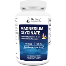 Dr. Berg Maximum Strength 4-In-1 Chelated Magnesium Glycinate D3, B6 & Zinc 150 Caps
