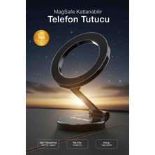 Kensa Manyetik Telefon Tutucu Stand – Katlanabilir ve 360° Dönebilir