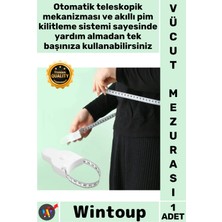 Wintoup #mezura Otomatik Teleskopik Bel Kalça Takip Fiberglas Çift Taraflı Ergonomik Vücut Ölçüm Mezurası