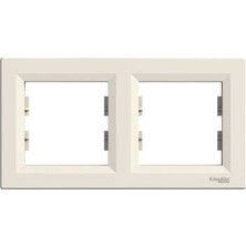 Schneider Electric EPH5800223 Asfora Ikili Çerçeve Yatay Krem