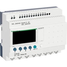 Schneider Electric SR2B201FU 12 Giriş/8 Çıkış 100-240VAC G.z.saa I Akıllı Röle