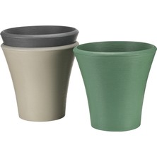 Empressco Begonvil 38 cm Yuvarlak 23 Litre Plastik Saksı Drenaj Izgaralı Çiçek Saksısı - Fiyatı, Yorumları