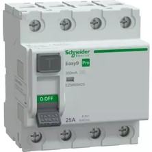 Schneider Electric EZ9R6942 Easy 9 Pro 4p 25A 300MA Ac Tip Kaçak Akım Rölesi