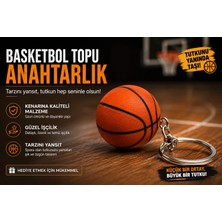 YSN Sounds Basketbol Topu Anahtarlık , Basketbol Topu Şeklinde Araç Anahtarlık - Basketbol Topu Araba Anahtarlığı