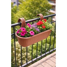 Empressco Büyük Balkon Saksısı Askılı Saksı Balkon Demirine Asılan Saksı 53CM AH158 - Fiyatı, Yorumları