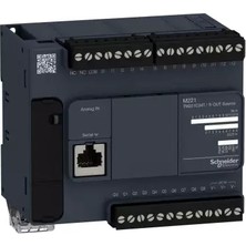 Schneider Electric TM221C24T Modicon M221 Plc Kompakt Tip Ethernetsiz 24 V Dc 14 /10 T 2 x 0-10V / - 1 x RS485