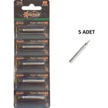 ef&fe Captain 7114 LIR435 3.7V Olta Fosforu Için Şarjlı Lityum Pil 5 Adet