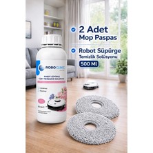 Roboclinic Dreame X50 Ultra Uyumlu Yedek Mop, Robot Süpürge Deterjanı 500 ml Solüsyon Bahar Çiçekleri