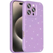 Apple iPhone 16 Pro Max Kılıf Kamera Korumalı Simli Lüks Zore Koton Kapak