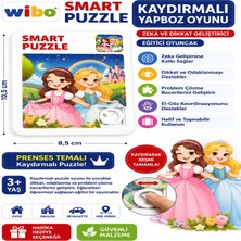 Wibo Kaydırmalı Puzzle Yapboz Oyunu Prenses Temalı Zeka ve Dikkat Geliştirici Eğitici Oyuncak