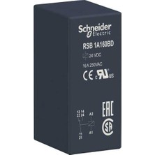 Schneider Electric RSB1A160BD RSB1A160BD 24VDC 1 Kutuplu Röle